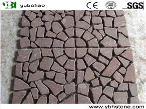 Porphyry Red/Flame/Tumbled Cobble Stone Of Outside
