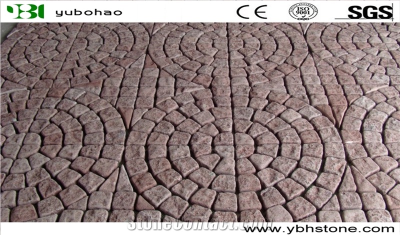 Porphyry Red/Flame/Tumbled Cobble Stone Of Outside