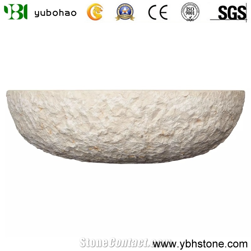 Shanxi Black/Polished Round Stone Basin for Bath