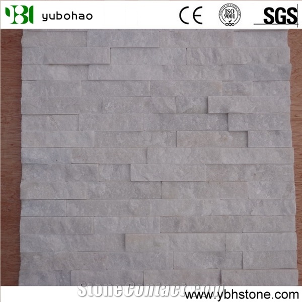White Quartzite/Split Cultured Stone Wall Cladding