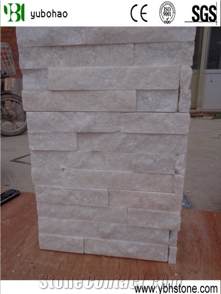 White Quartzite/Split Cultured Stone Wall Cladding