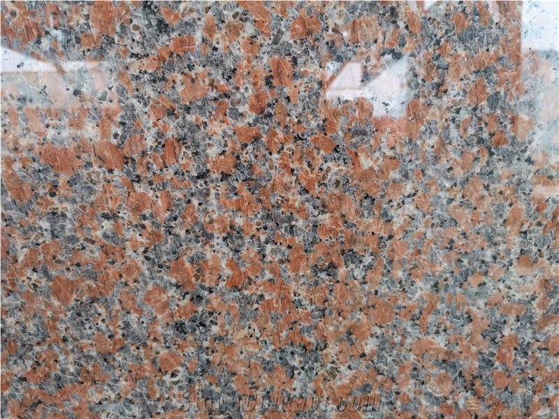 Maple Red Granite ,Red Granite Bushhammered