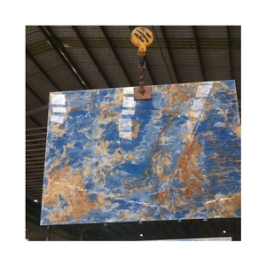 Blue Onyx Slab for Walling Lower Price