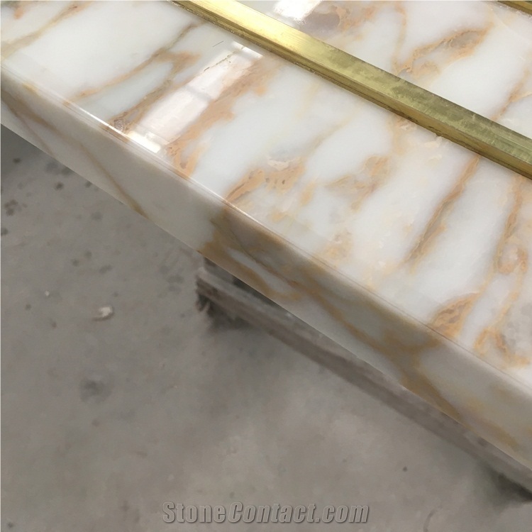 Calacatta Gold Marble Rectangle Countertops