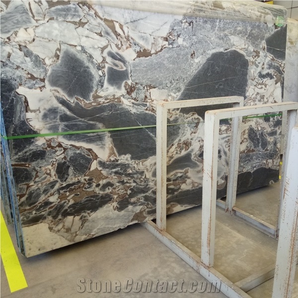 Cheaper Calacatta Replacement White Marble Slab