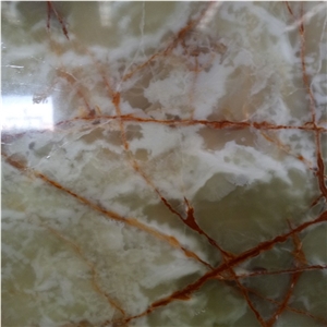 China Green Onyx Slabs for Countertop