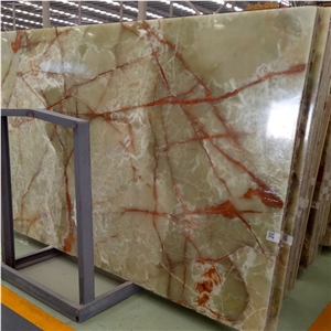 China Green Onyx Slabs for Countertop