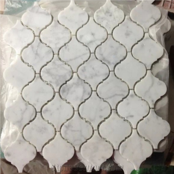 Marble Tiles Mosaic Lantern Shape for Wall Floor