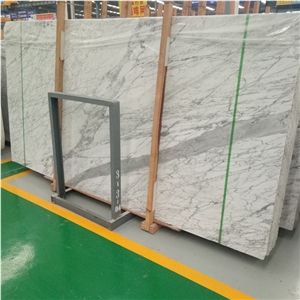 Natural Arabescato White Marble Slab for Interior