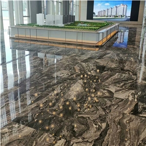 Venice Brown Marble Tiles for Interior Flooring