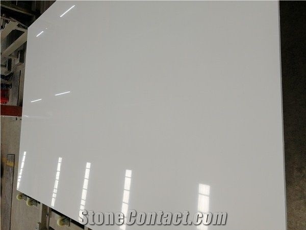 Pure White Artificial Stone Marble Slabs