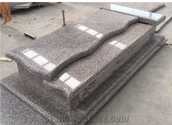China G361 Grannite Single Tombstone Gravestone