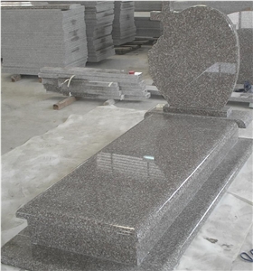 China Granite G664 Single Headstone Gravestone
