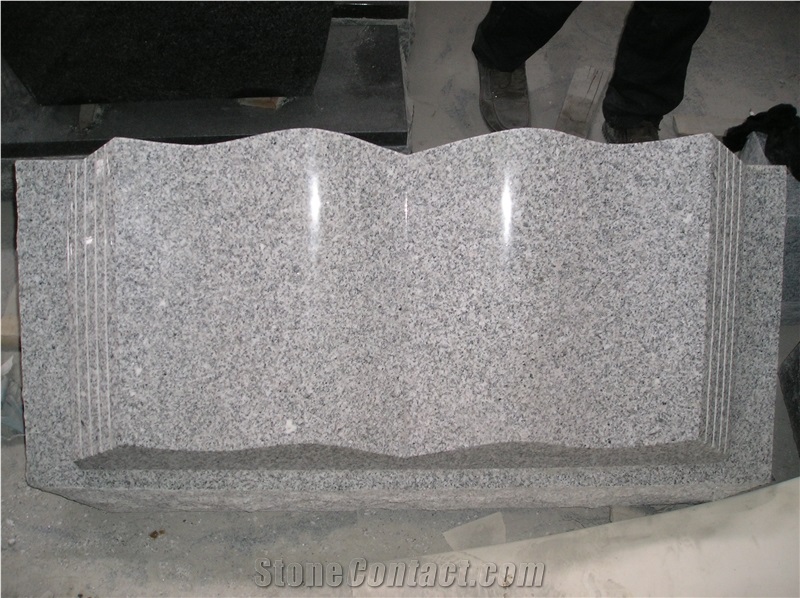 China White Book Shape Tombstone Gravestone