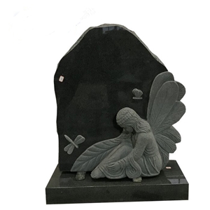 Western Style Angel Single Monument Tombstone