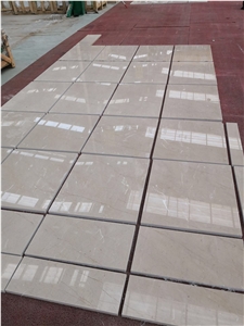 Pacific Cream Marble Slab Machine Cut to Size Floor Tiles Hotel,Villa Project Wall Cladding