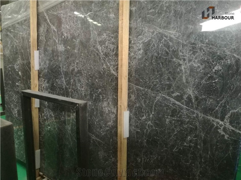 Good New Hermes Ash Grey Marble Slabs and Tiles