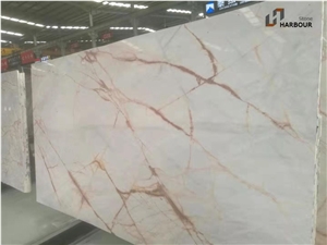 Hot Sale White Glacier Marble Chinese Slabs