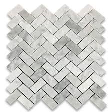 Carrara White Marble Pinwheel Mosaic Tile