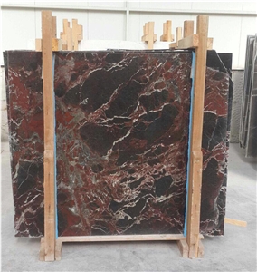 Red-Bordeaux Marble Slabs