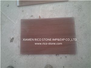 Chinese Red Wood Sandstone Tiles&Slabs