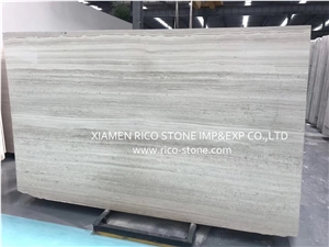 Chinese Wooden White Marble Slabs&Tiles