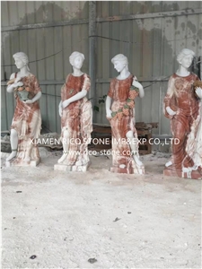 Stone Sculpture, Red Marble Sculpture