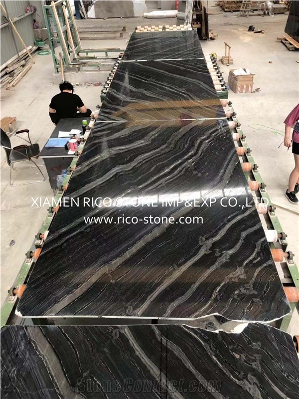 Zebra Black Marble Slabs&Tiles&Wall Cladding