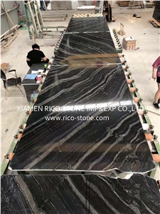 Zebra Black Marble Slabs&Tiles&Wall Cladding