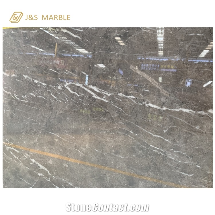 A Grade Slab Strip Veins Cyprus Grey Marble