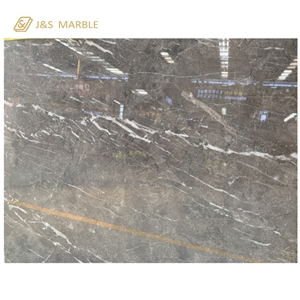 A Grade Slab Strip Veins Cyprus Grey Marble