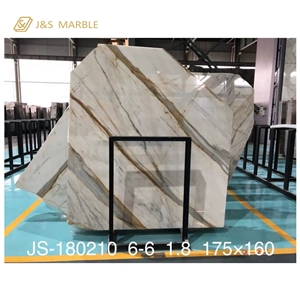 Big Size High Polished Calacatta Gold Marble