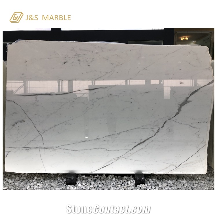 China Supplier Statuario White Marble Slab
