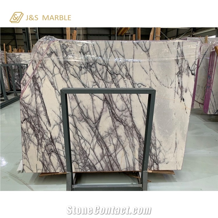 Chinese Polished Lilac White Marble