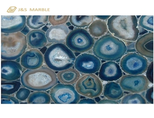 Gemstone Tiles Blue Semiprecious Stone from Chinese Factory