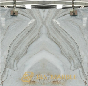 Italian Carrara Pearl White Marble Glossy Slab