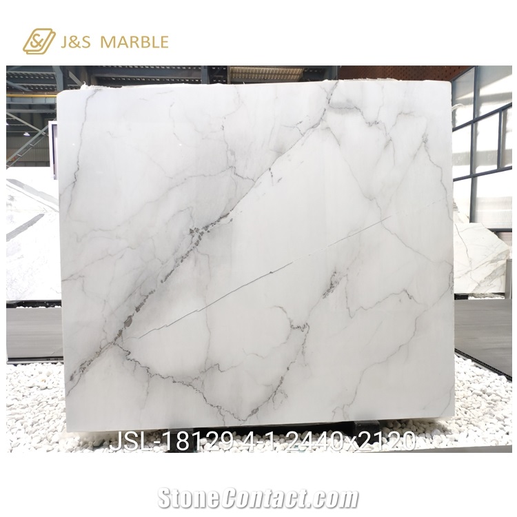 Italy Lincoln White Marble Slab for Flooring