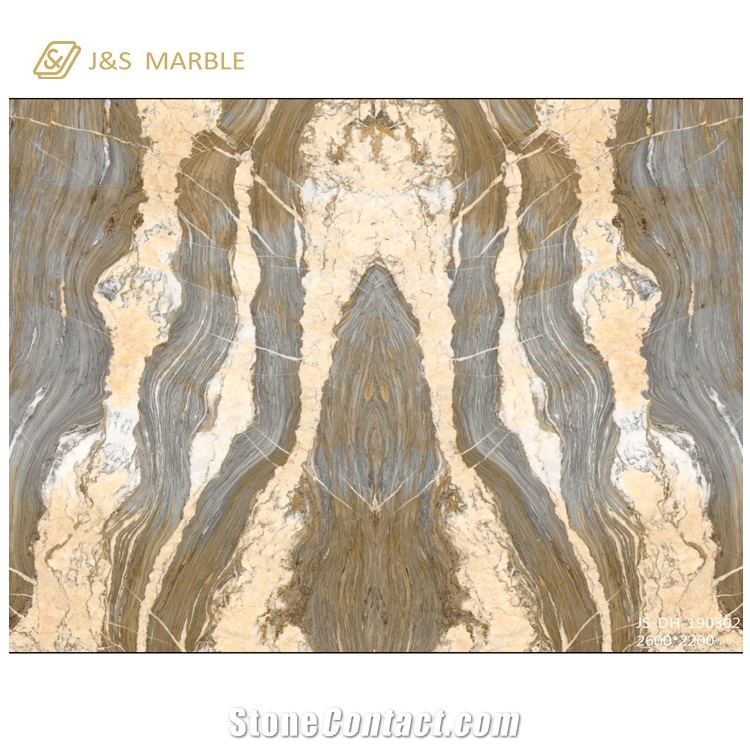 Siena Gold Marble Slabs for Bathroom