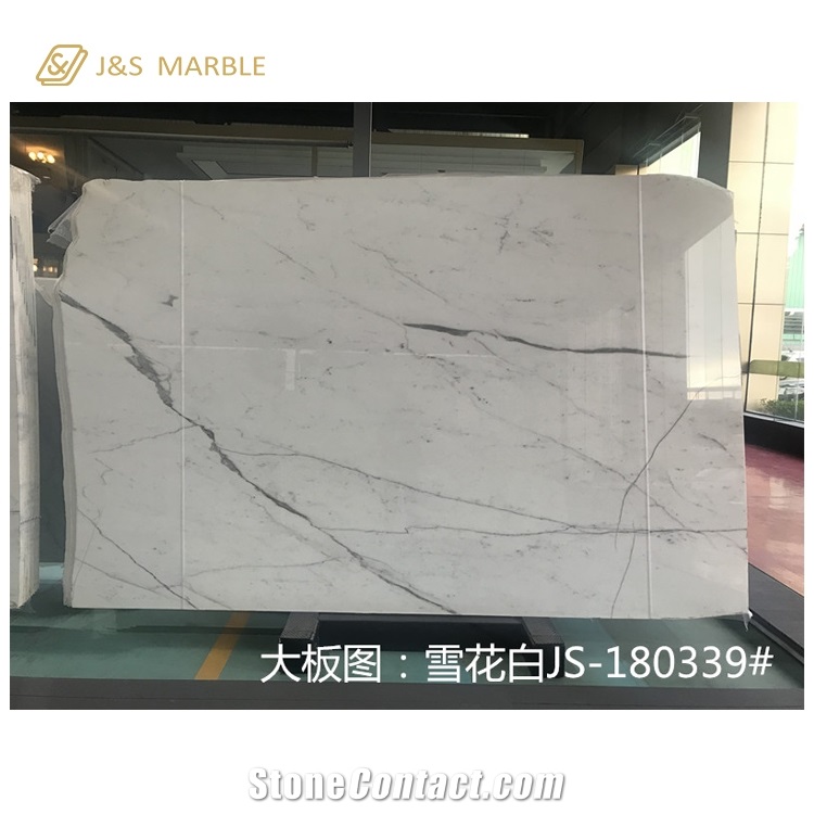 Statuario White Marble for Flooring on Sale