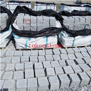 China Grey Granite Cube Stone/Cobble Stone