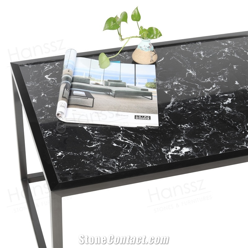 Ethereal Black Marble Coffee Tables