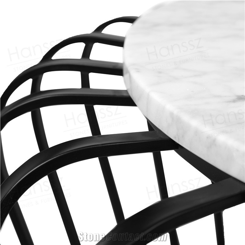 New Design Carrara White Marble Coffee Table