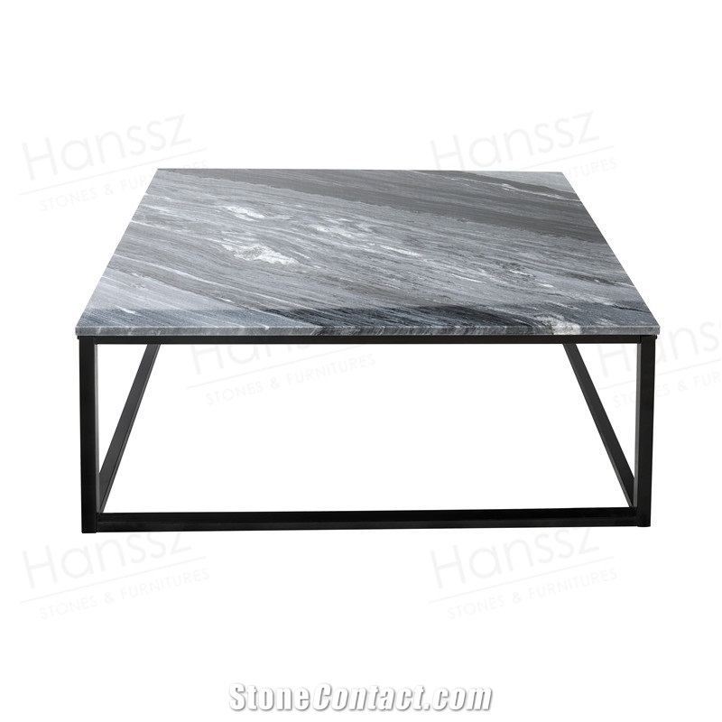 Wholesale Black Titanium Marble Coffee Table
