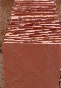 Agra Red Hand Cut Sandstone