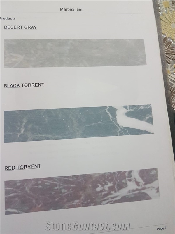 Marble - Black Torrent, Red Torrent & Desert Grey