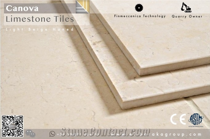 Cream Limestone Tiles (Processed with Italian Machines)