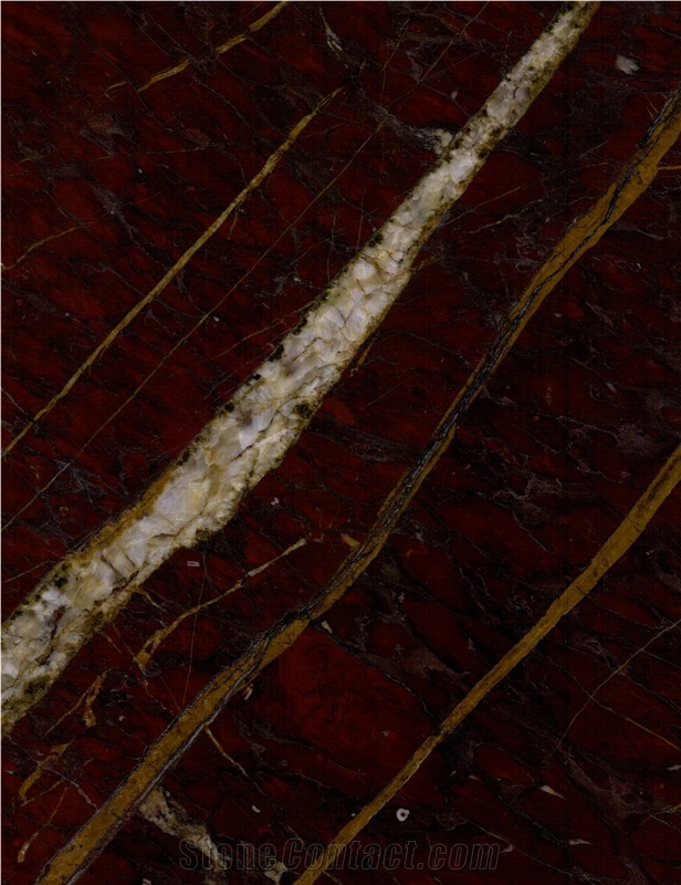 French Red Marble Tiles, Rosso Francia Classico