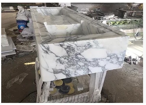 Arabescato Carrara Custom Vanity Top