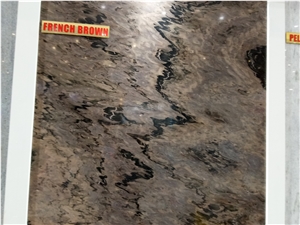 French Brown Marble Slabs