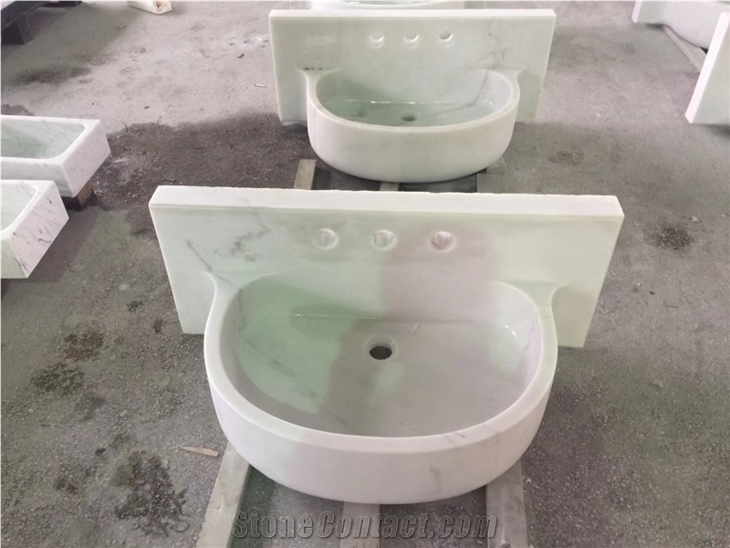 Lincoln White Marble Basin ,High End Decoration